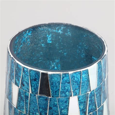 Buy Mabel Decor Glass Mosaic Tapered Vase from Home Centre at just INR ...