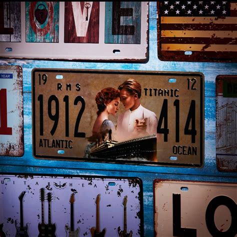 Number Plates wall sign - Titanic — eazy wagon