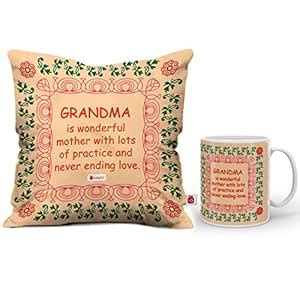 Buy Indigifts IA Grandmaa's Everlasting Love Floral Printed Coffee Mug ...