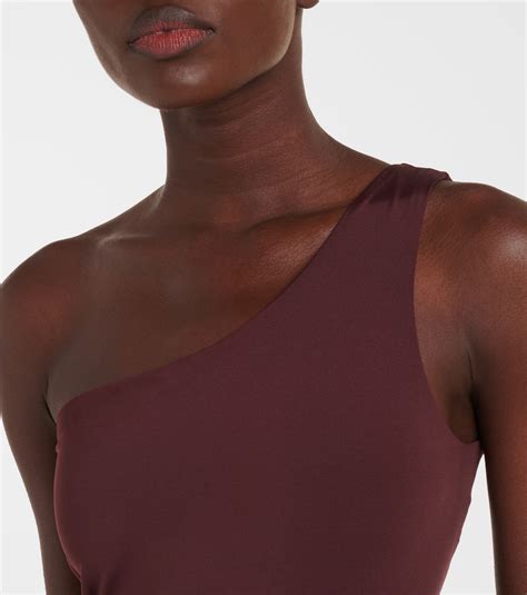 One-shoulder swimsuit in brown - Loro Piana | Mytheresa