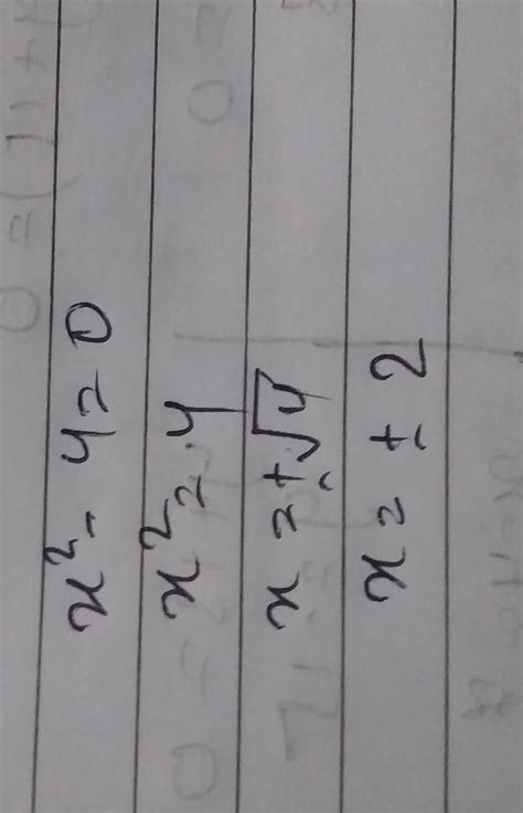 Prove that if x2— 4 = 0, then x = 0 by contradiction method. - Brainly.in