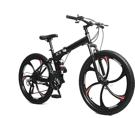 Buy Boop Mtb Unisex Bikes Mtb Foldable Dual Bicycle 26Inches Wheel 21 ...