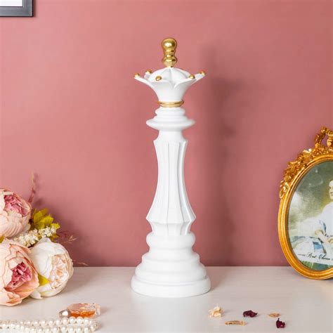 Home Decor- Get White Chess Piece Decor Object Online |Nestasia