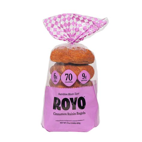 Royo Cinnamon Raisin Bagels | Fig App