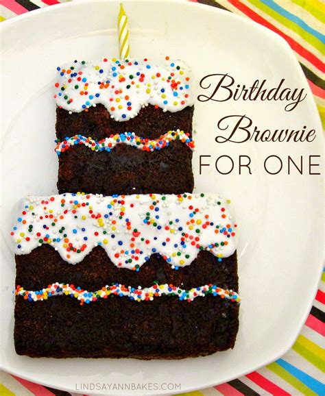 Lindsay Ann Bakes: Single-Serving Birthday Brownie For One | Birthday ...