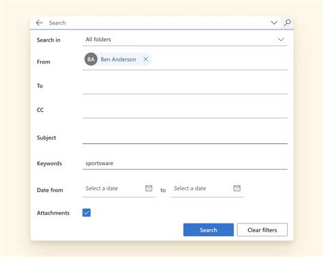 Filter Function in Outlook 的图像结果