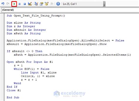 Image result for VBA Read Excel File