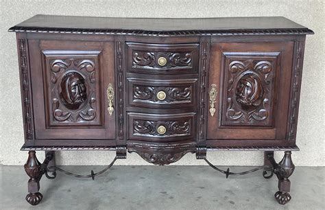Renaissance Spanish Buffet with Two Doors, Three Drawers For Sale at ...