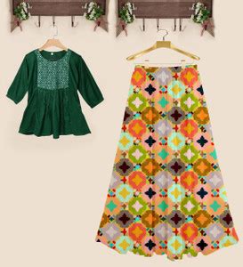 Valley Creation Women Ethnic Top Skirt Set - Buy Valley Creation Women ...