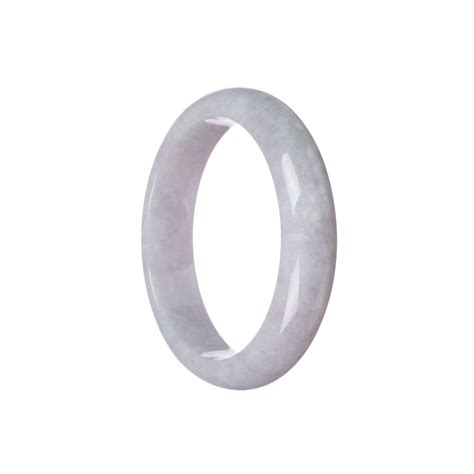 Genuine Type A Lavender Jadeite Bangle Bracelet - 57mm Half Moon | MAYS GEMS en 2024