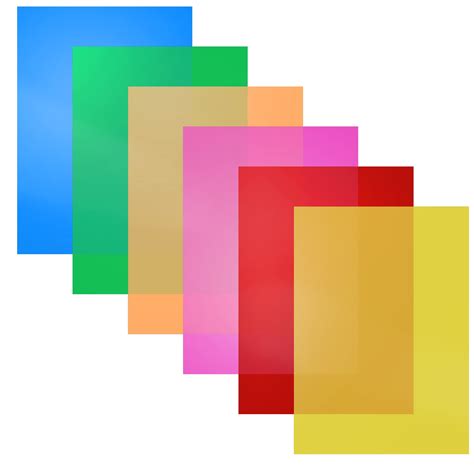 Dyslexia Overlays A4 Coloured Dyslexia Aids For Children 6pcs Coloured ...