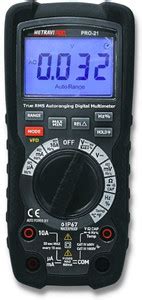 Metravi PRO 21 Industrial Grade Digital TRMS Multimeter with 700V VFD ...