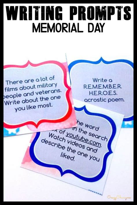 Memorial Day Writing Prompts | CrazyCharizma
