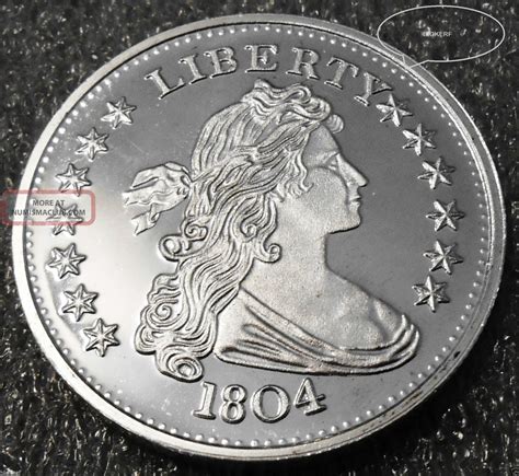 1804 Liberty King Of America Copy Medallion Coin {unc} 1 Ounce. 999 ...