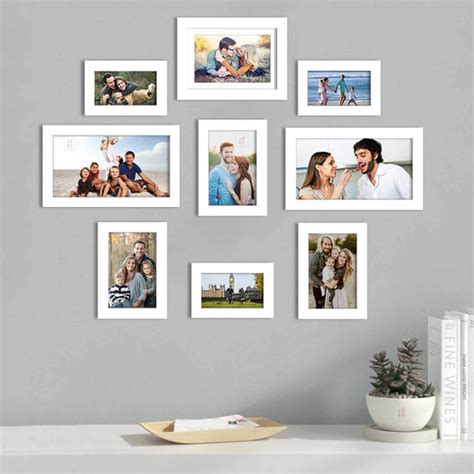 Premium Photo Frames For Wall, Living Room & Gifting - Set Of 9 ( Size ...