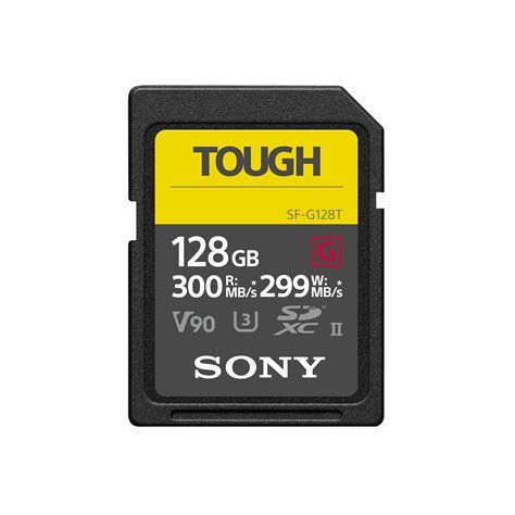 Sony SF-G128T 128GB SF-G Tough Series UHS-II SDXC Memory Card with 5 ...
