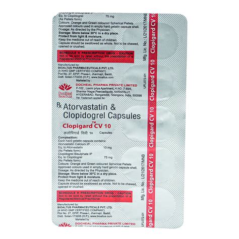CLOPIGARD CV 10 CAPSULES 10'S Price, Uses, Side Effects, Composition ...