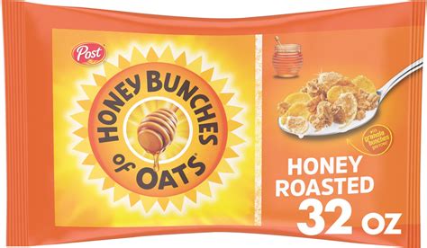 Amazon.com: Honey Bunches of Oats Honey Roasted Breakfast Cereal, 32 OZ Bag