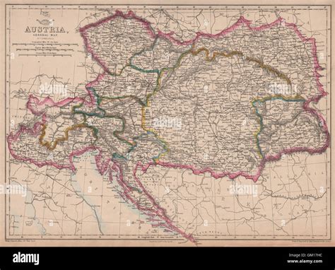 Map Of Austrian Empire 1800 Austria Hungary Map 19th Century Hi Res