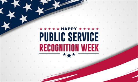 Happy Public Service Recognition Week Background Vector Illustration ...
