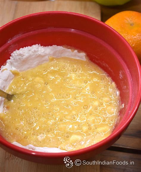 Orange swirl cake-No oven-Pressure cooker method-How to make-Step by ...