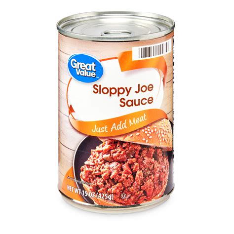 Great Value Sloppy Joe Sauce, 15 oz - Walmart.com - Walmart.com