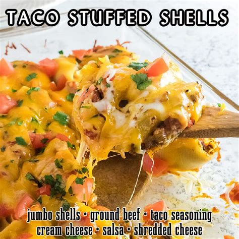 Taco Stuffed Shells - Bowl Me Over