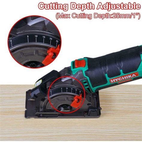 Mini Circular Saw HYCHIKA Compact Circular Saw Tile Saw with 3 Saw ...