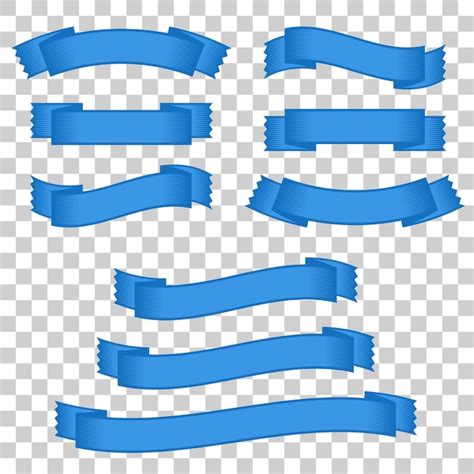 Set of colored ribbon banners. | Premium Vector