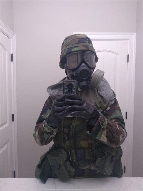M40 protective mask with biological and chemical hood : r/gasmasks