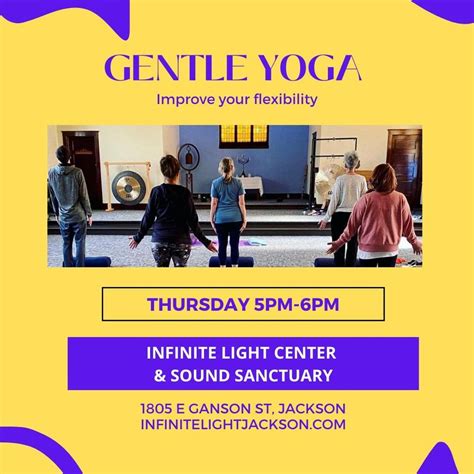Gentle Yoga Flow for Everybody, Infinite Light Center & Sound Sanctuary ...