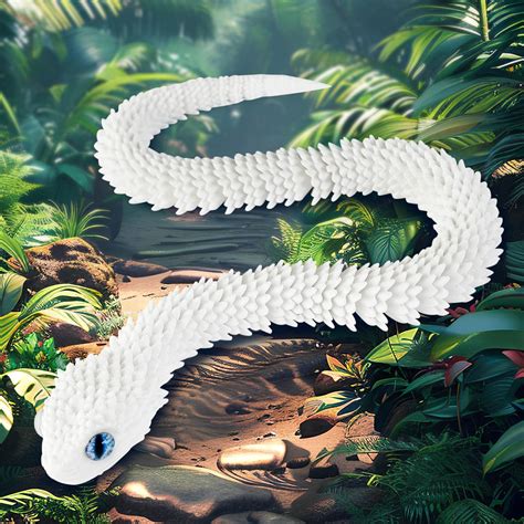 Amazon.com: 3D Printed Snake Animals Toys, Articulated Flexible 3D ...