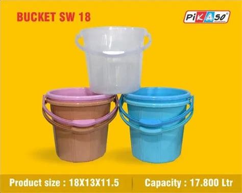 Plastic Bucket - SW 13 Bucket (sku no. 106) Manufacturer from Sonipat