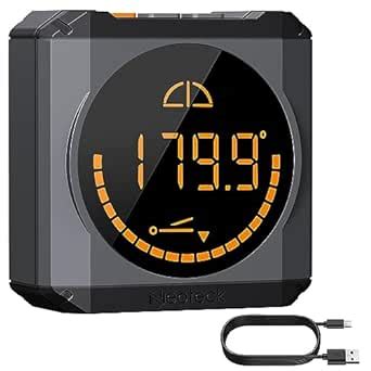 Neoteck Digital Angle Finder LED Rechargeable Level Box Protractor ...