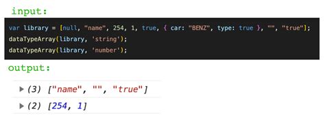 Image result for Array JavaScript Get User Input Type Simple Type