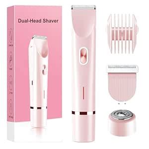 Bikini Trimmer for Women Electric Razors for Women, Double Head Dual ...