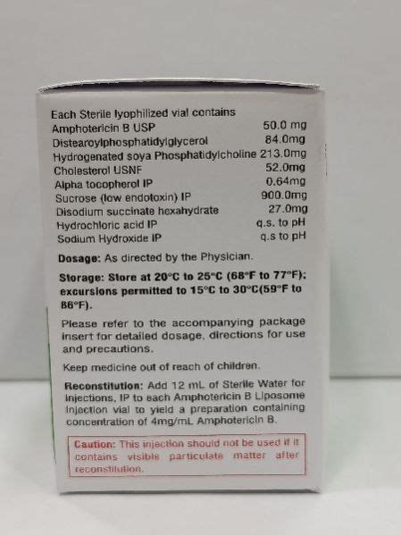 Liposomal Amphotericin B 50 Mg (AMBILON-50) Exporters and Suppliers ...