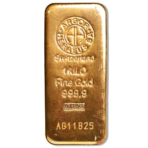 Buy 1 Kilogram Argor-Heraeus Swiss Gold Bullion Bar