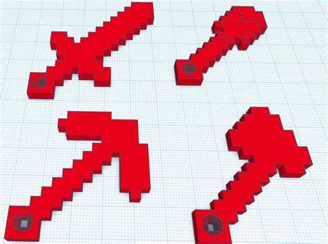 Image result for Minecraft 3D Keychain