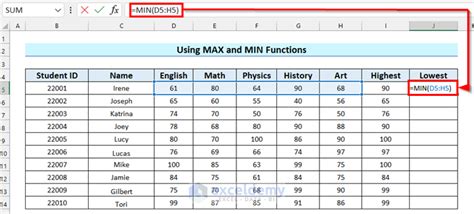 Making Result Sheet by Using Excel Formulas 的图像结果