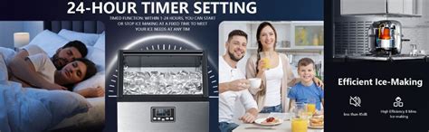 Kilig C45 Commercial Clear Ice Maker Machine, 45 KG/Day Capacity, Self ...