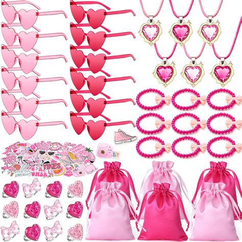 Amazon.com: Winrayk Pink Party Favors Princess Birthday Supplies for ...