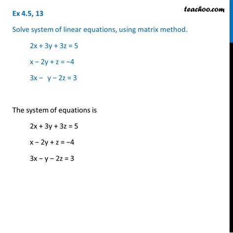 Image result for Condensed Equations Method Solve Matrix
