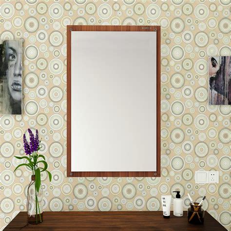 Buy Art Street Synthetic Wood Wall Mirror (15 X 21 Inch, Gold ...