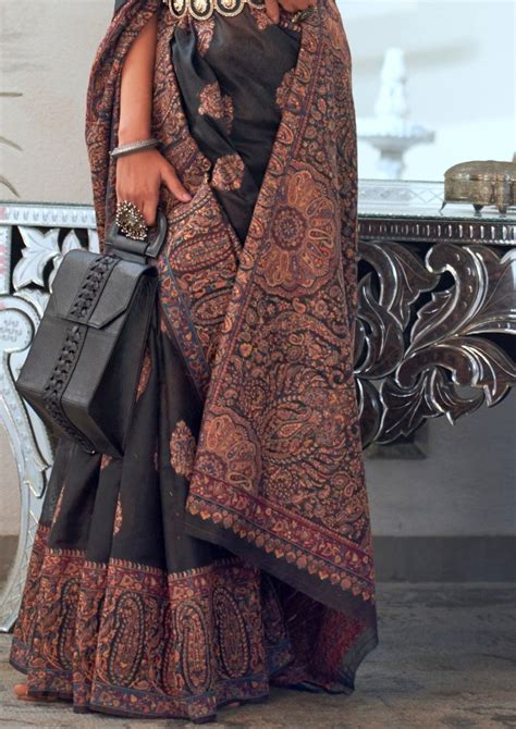 Pure Kashmiri Silk Handloom Bridal Saree Online Shopping India USA UK ...