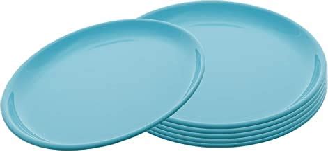 Buy Kuber Industries Plastic Dinner Plates - 6 Pieces, Green Online at ...