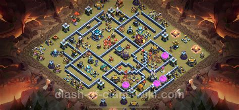 Best Max Levels War Base TH13 with Link, Anti 3 Stars - Town Hall Level ...