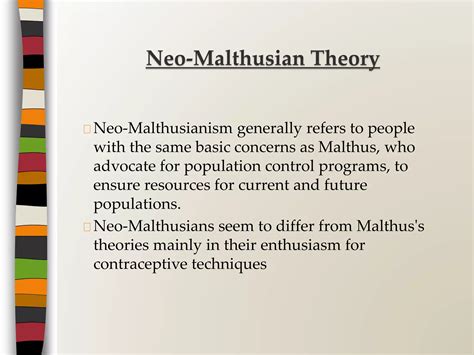 Malthusian theory of population | PPTX