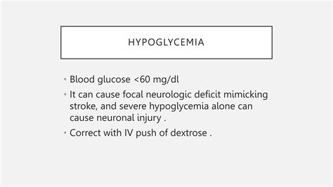stroke presentation that covers every aspect of Focal neurological ...