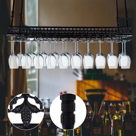 Ceiling Hanging Wine Glass Rack | Shelly Lighting
